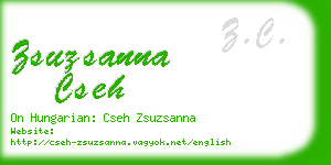 zsuzsanna cseh business card